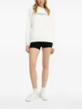 La Mania logo-embroidered hoodie - White