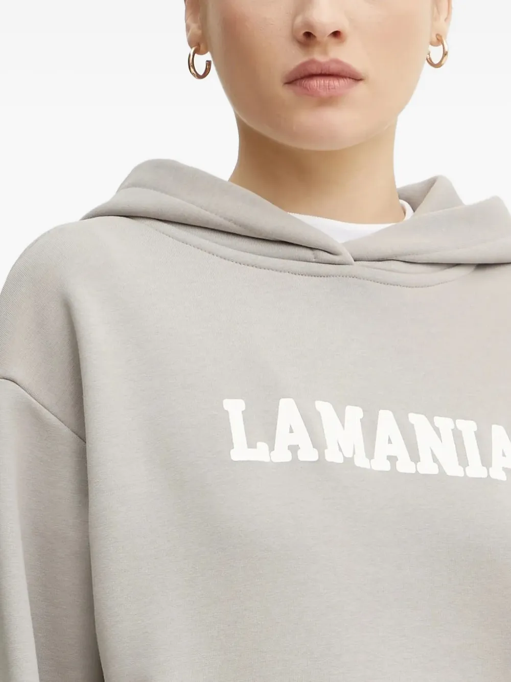 La Mania Hoodie met logoprint Grijs