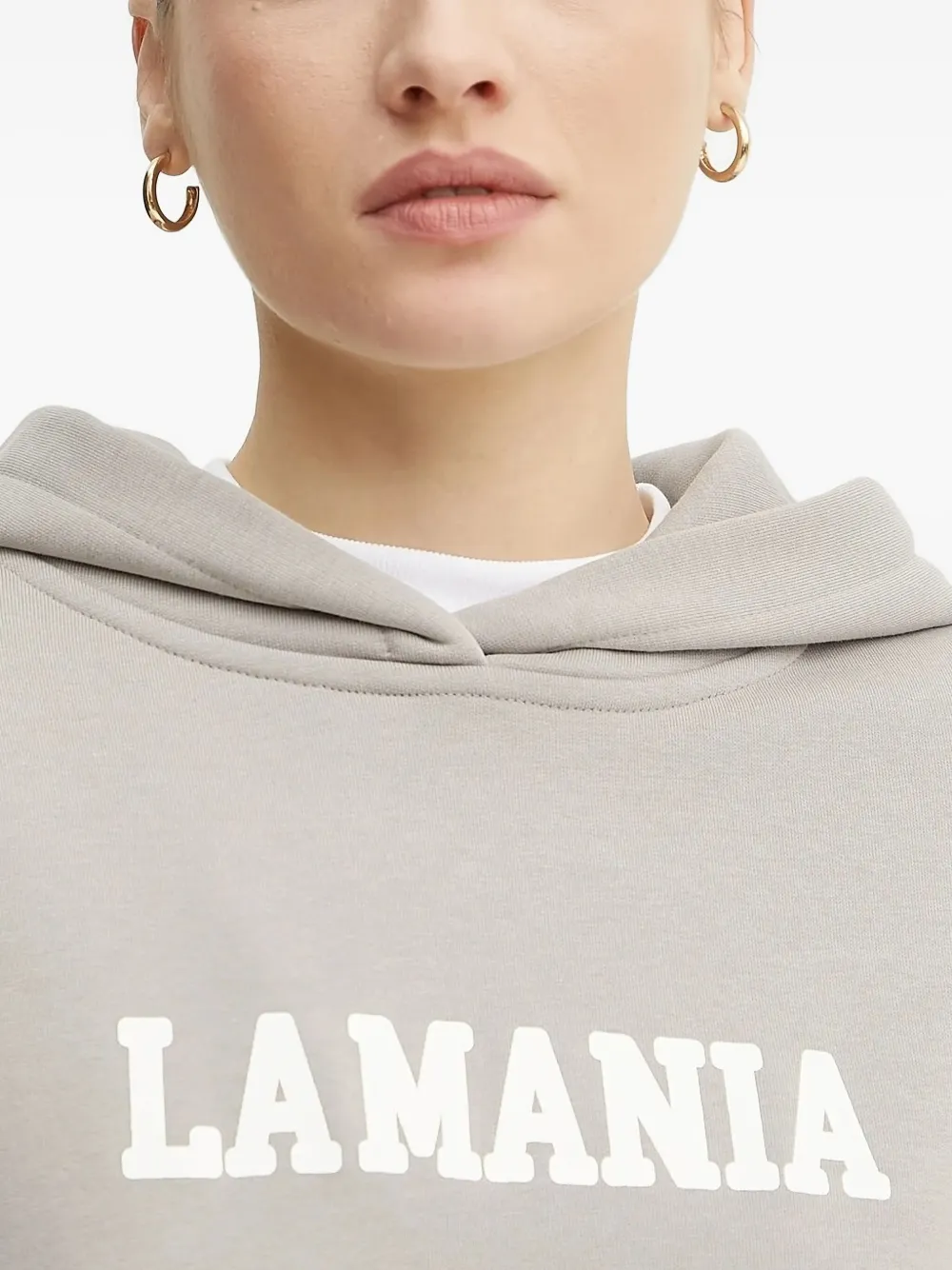 La Mania Hoodie met logoprint Grijs