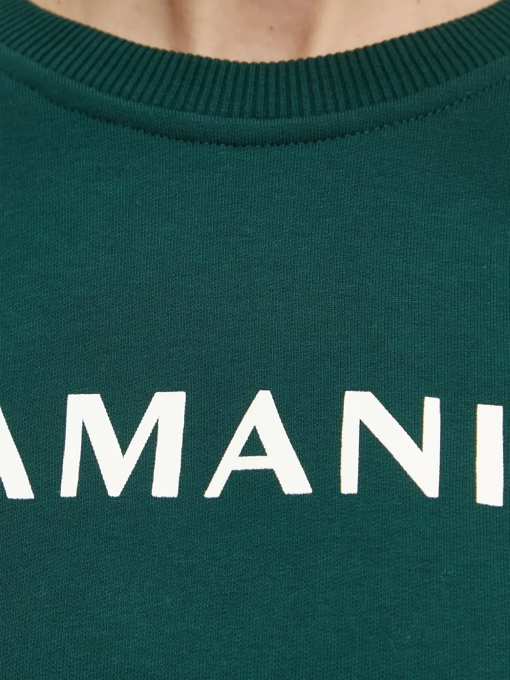 La Mania Sweater met geborduurd logo Groen
