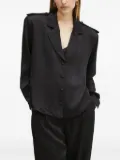 La Mania padded-shoulder long-sleeve jacket - Black