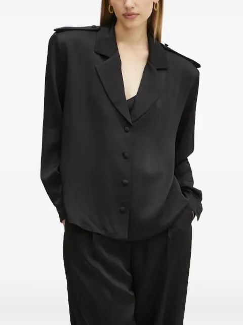 La Mania padded-shoulder long-sleeve jacket 