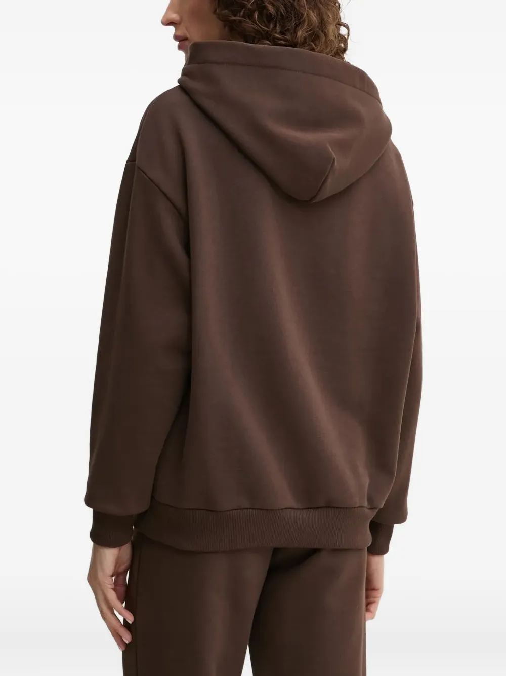 La Mania Hoodie met logoprint - Bruin