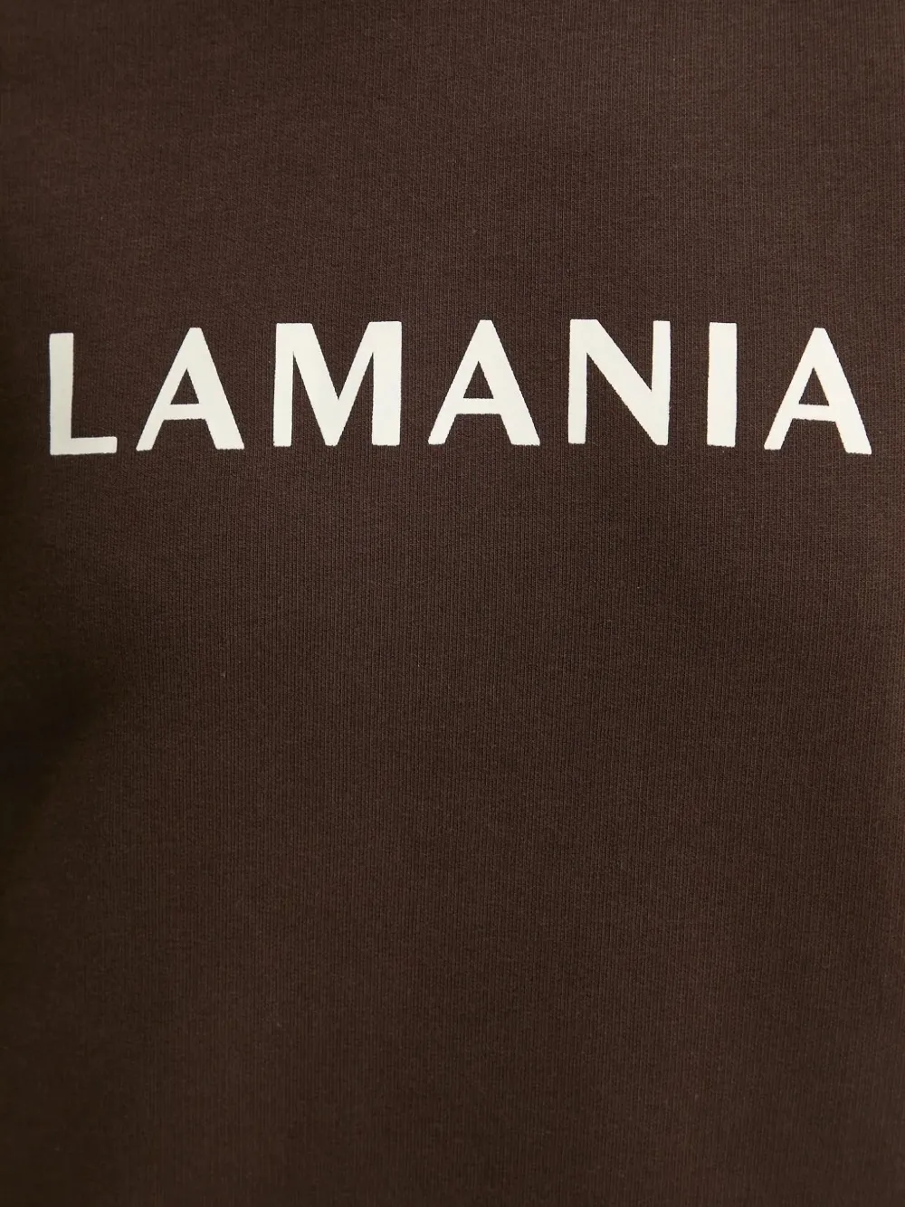 La Mania Hoodie met logoprint Bruin