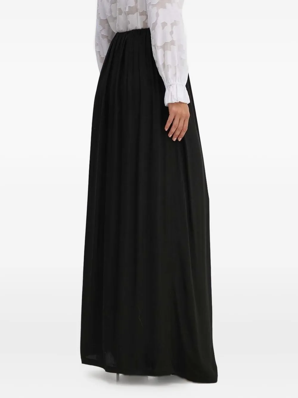 La Mania High waist plooirok Zwart