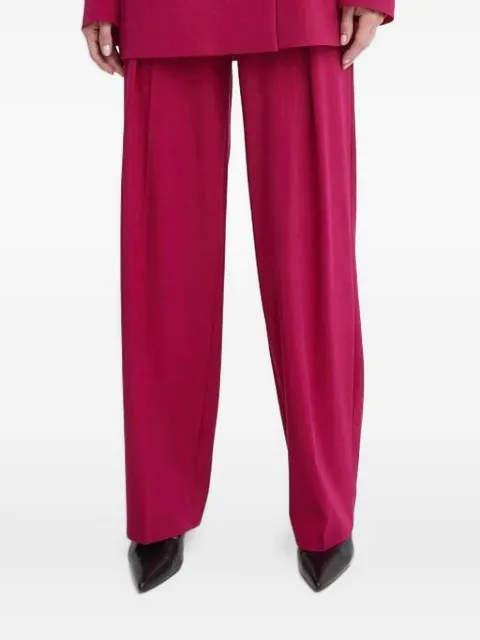 La Mania pleated-front trousers