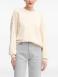 La Mania front logo-detail sweatshirt - Neutrals