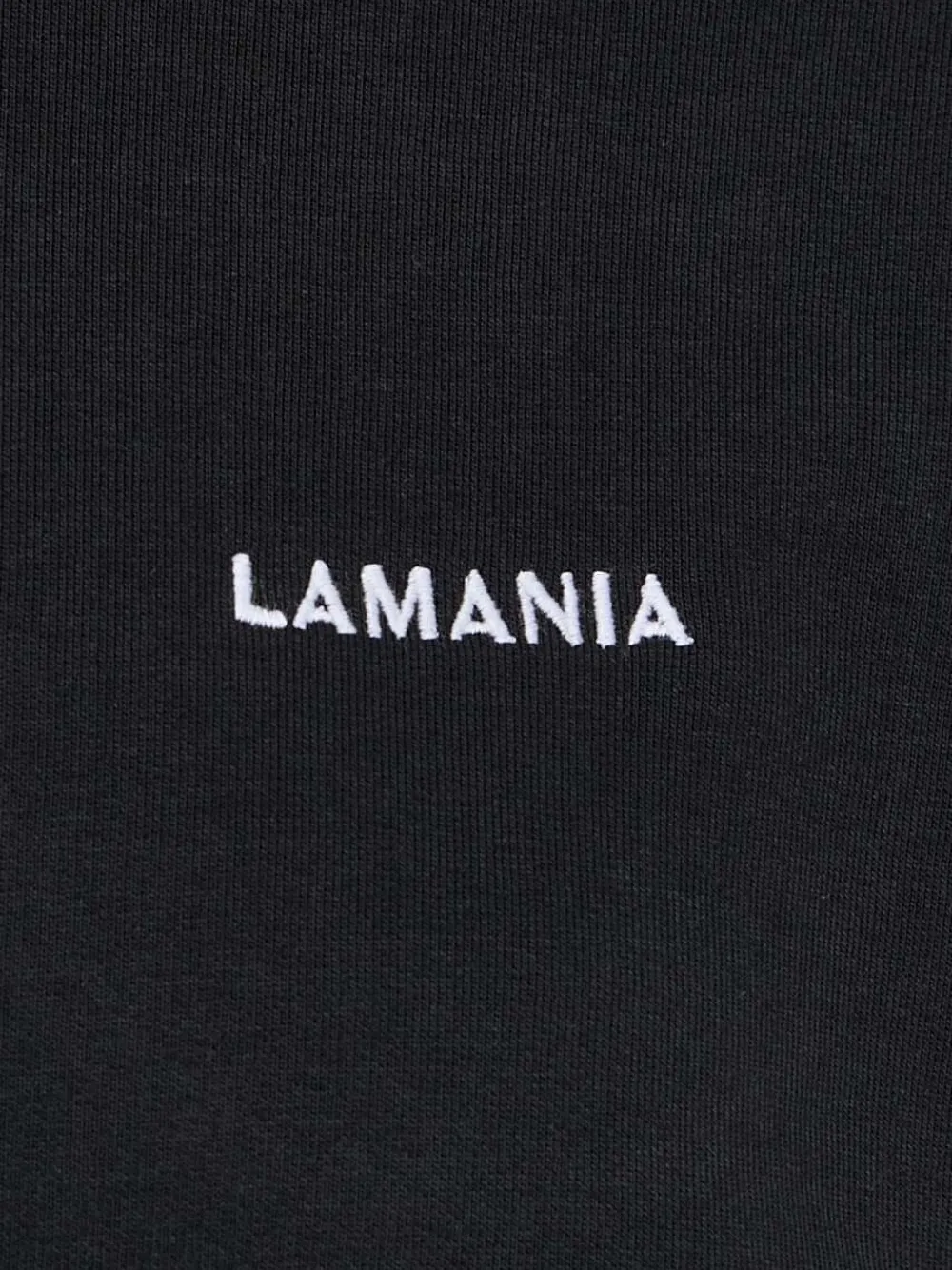 La Mania Sweater met geborduurd logo Zwart