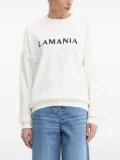 La Mania embroidered logo sweatshirt - White