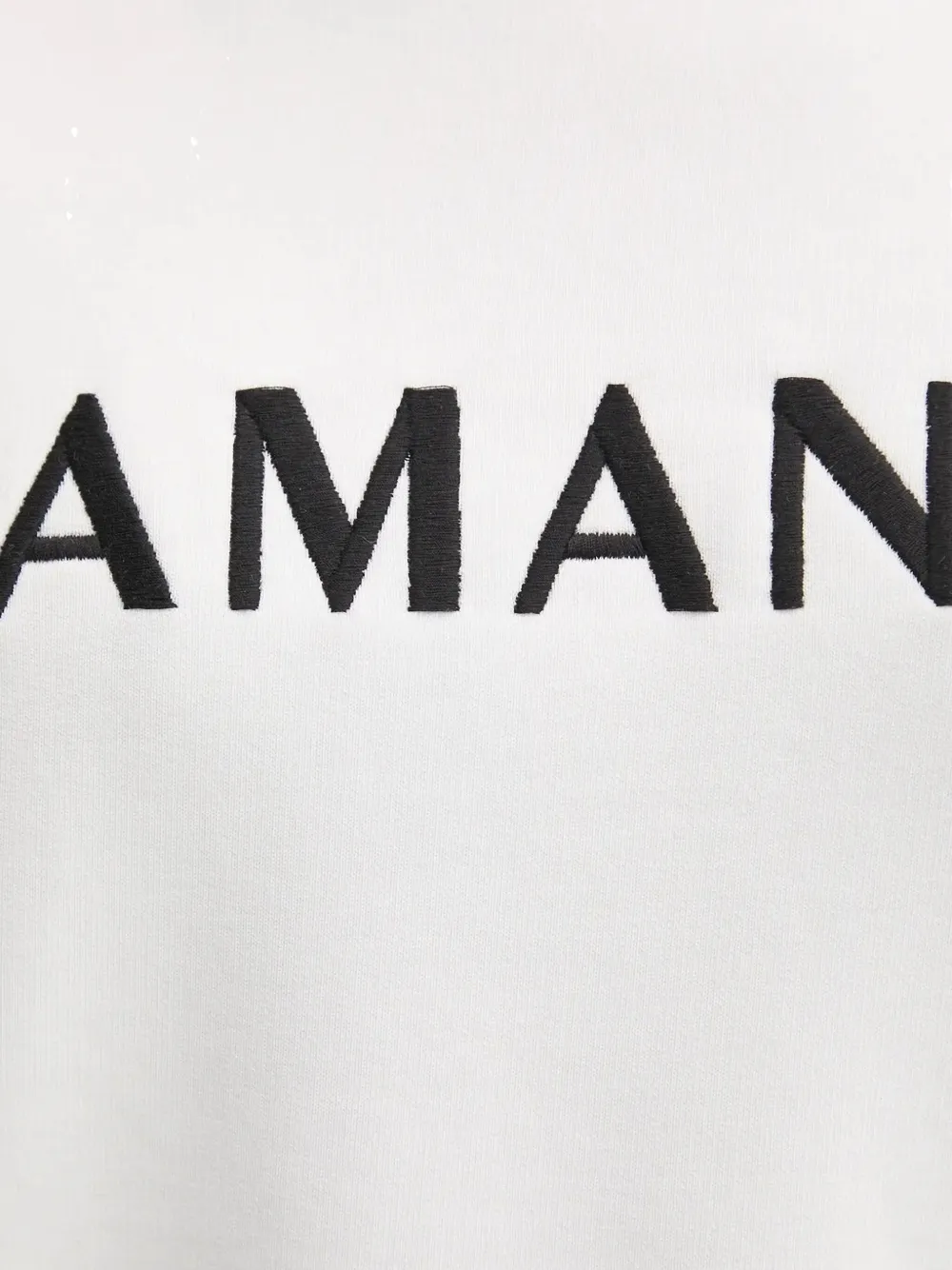 La Mania Sweater met geborduurd logo Wit