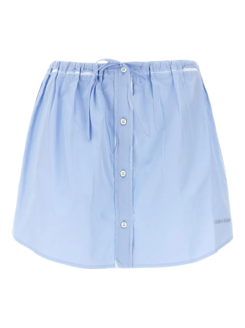 Miu Mini-rok met trekkoord Blauw