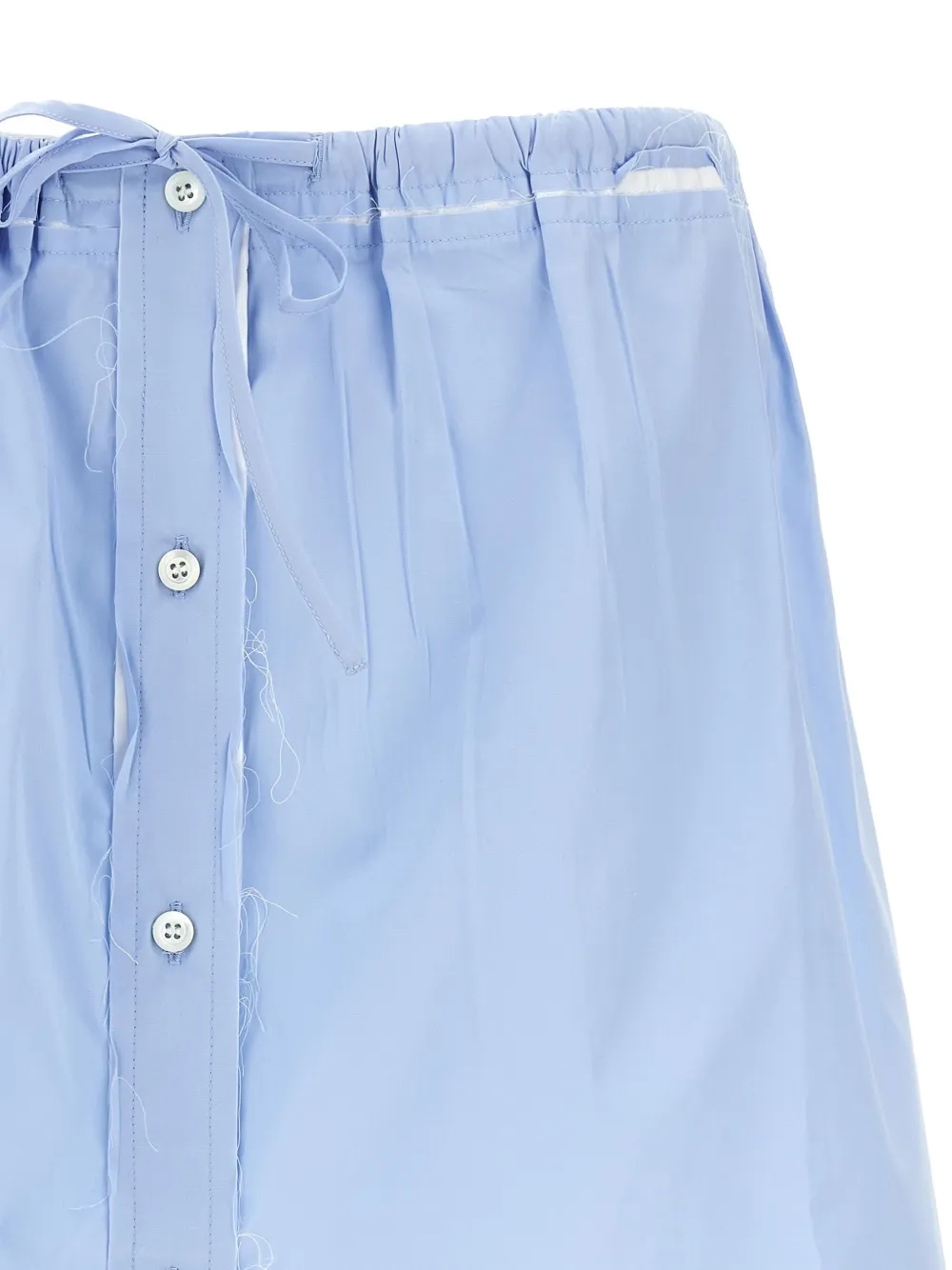 Miu Mini-rok met trekkoord Blauw