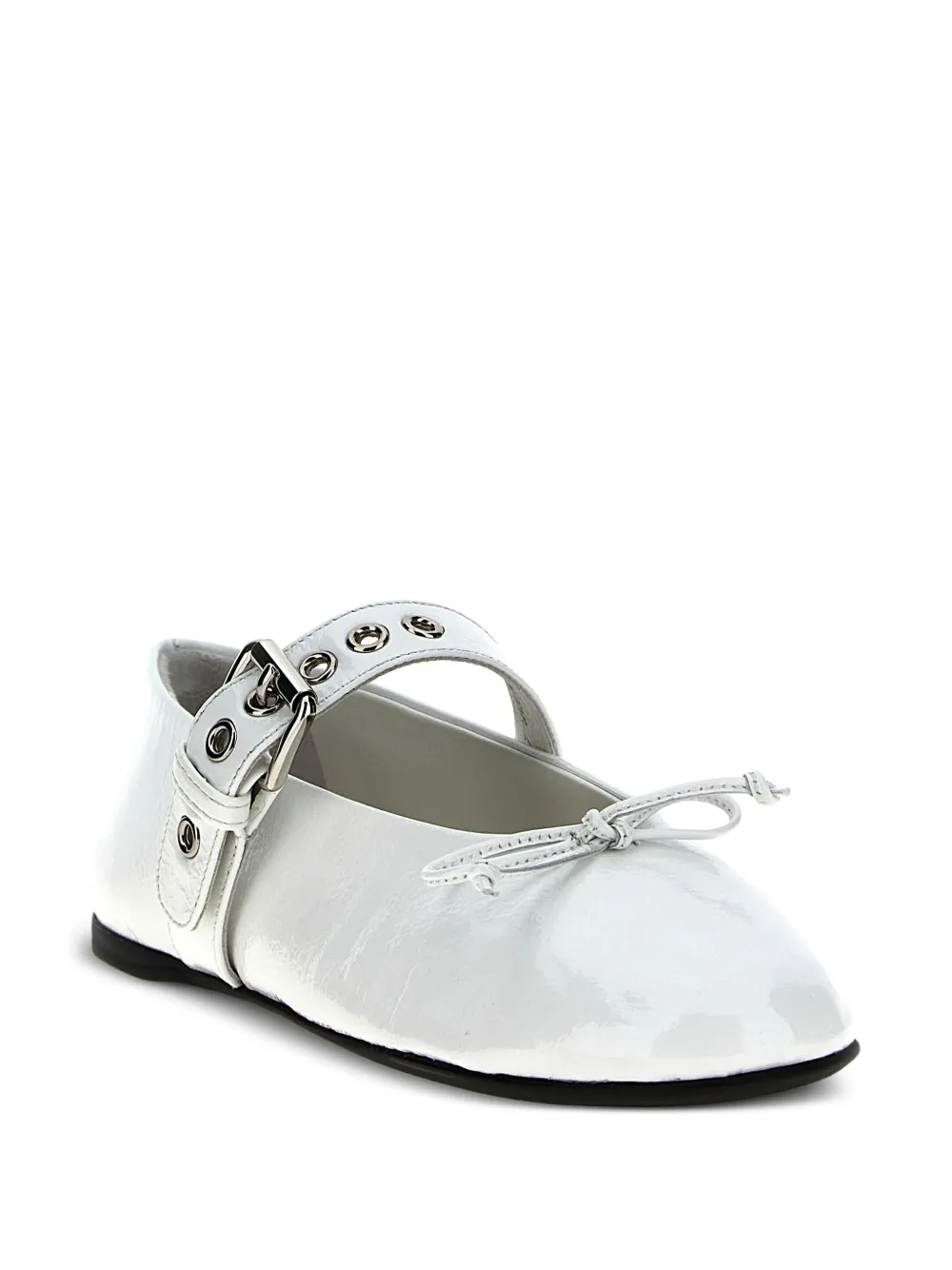 Miu Miu Leren ballerina's met gelakte afwerking | Image 2