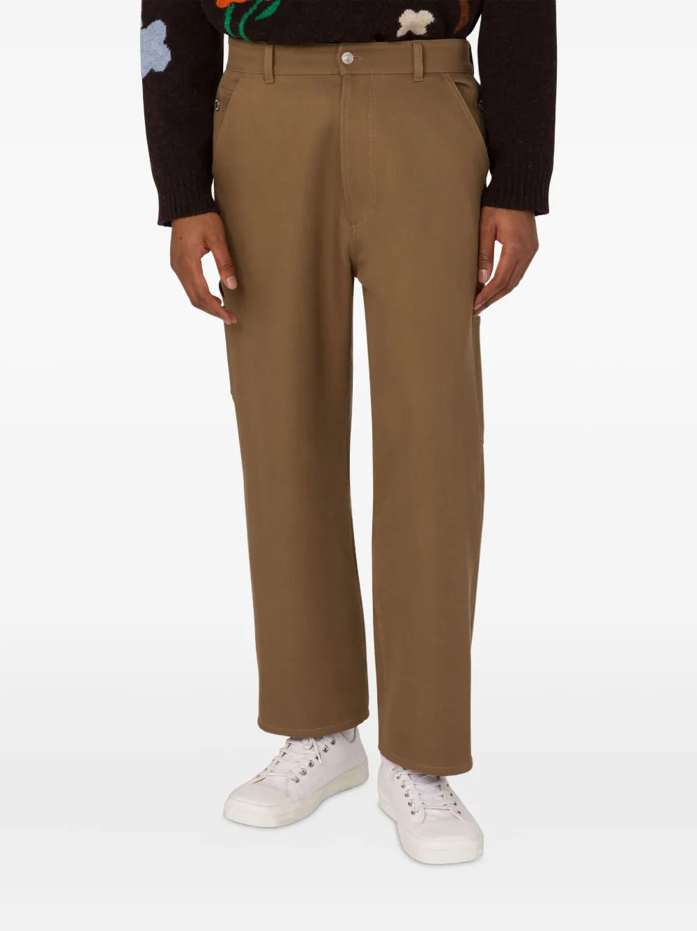 Moschino Broek met banddetail Bruin