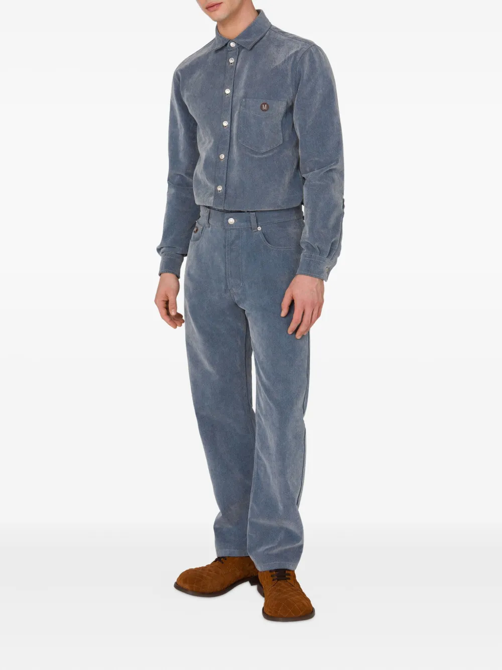 Moschino Jeans met logopatch - Blauw