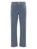 Moschino logo-patch jeans - Blue