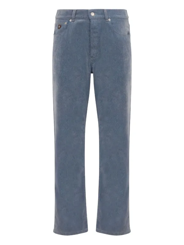 Moschino Logo-patch Jeans in Blue