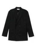 Moschino double-breasted acetate jacket - Black