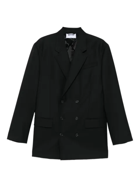 Moschino double-breasted acetate jacket