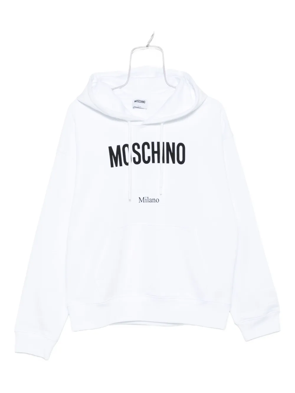 Moschino logo-print hoodie - White