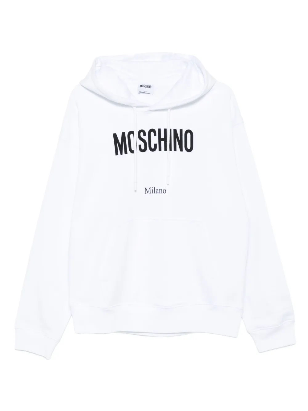 Moschino Hoodie met logoprint Wit