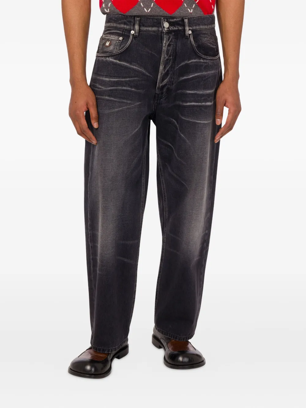 Moschino Jeans met vervaagd effect Zwart