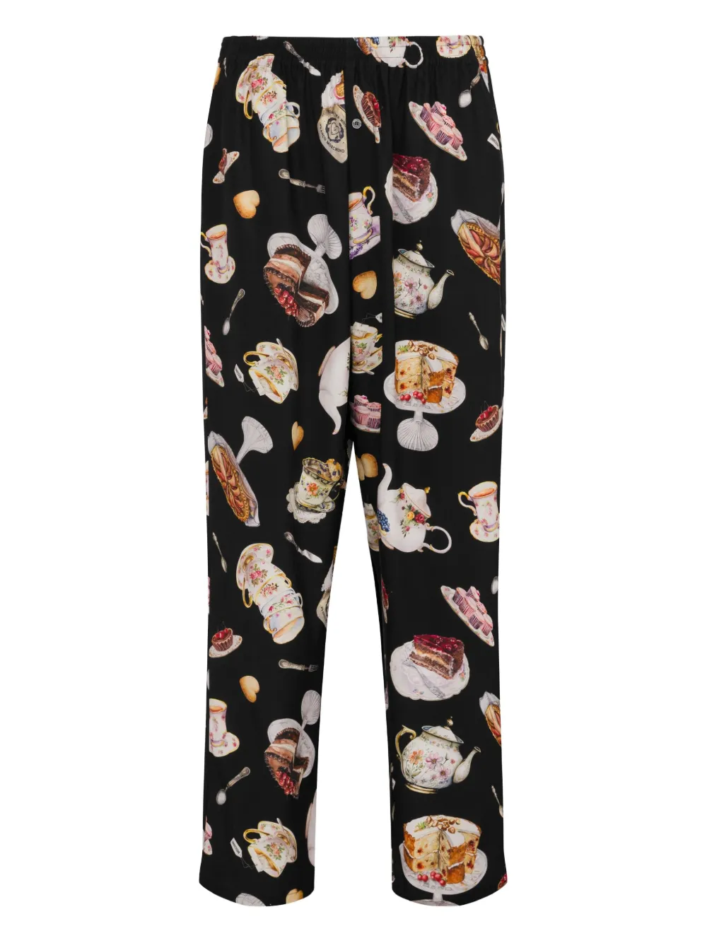 Moschino dessert-print trousers | Black | Image 1