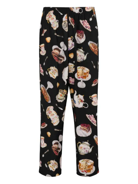 Moschino dessert-print trousers