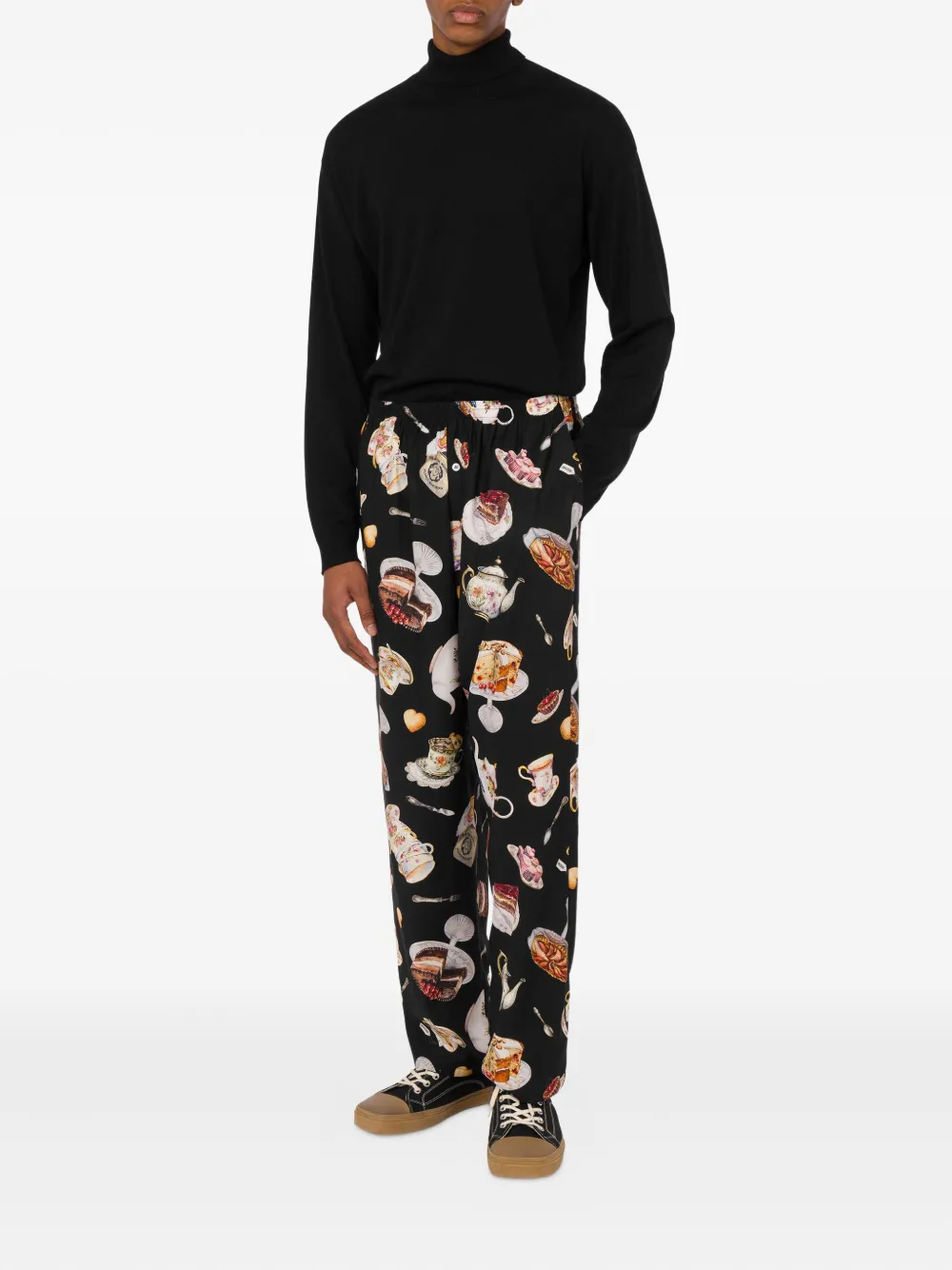 Moschino dessert-print trousers | Regular-Fit & Straight Leg Pants | Image 2