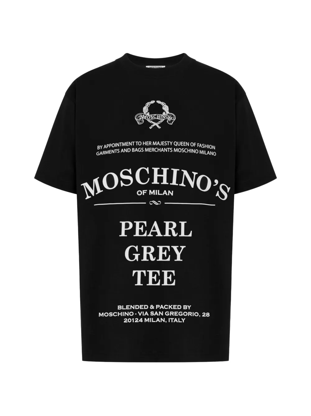 Moschino T-shirt met print Zwart