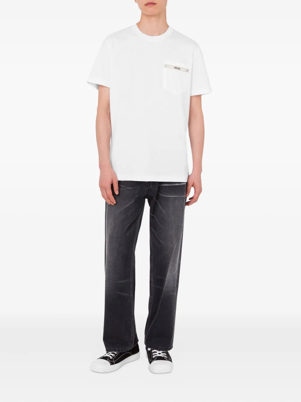 Moschino pocket-detail T-shirt - Wit