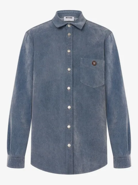 Moschino brushed button-up shirt