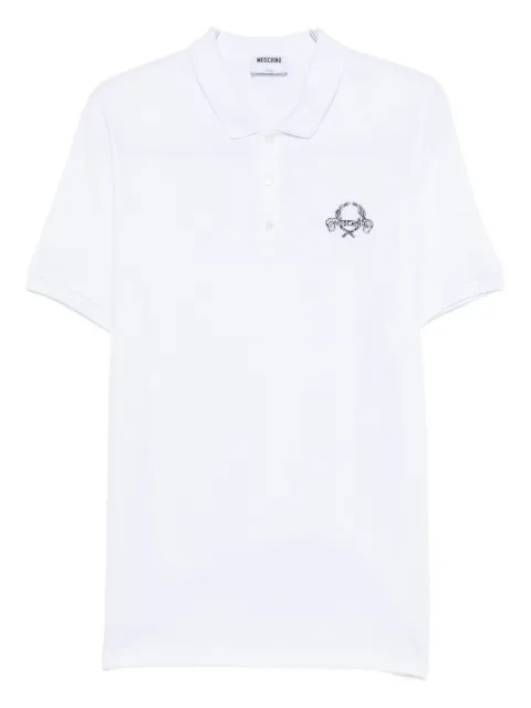 Moschino logo-embroidered polo shirt