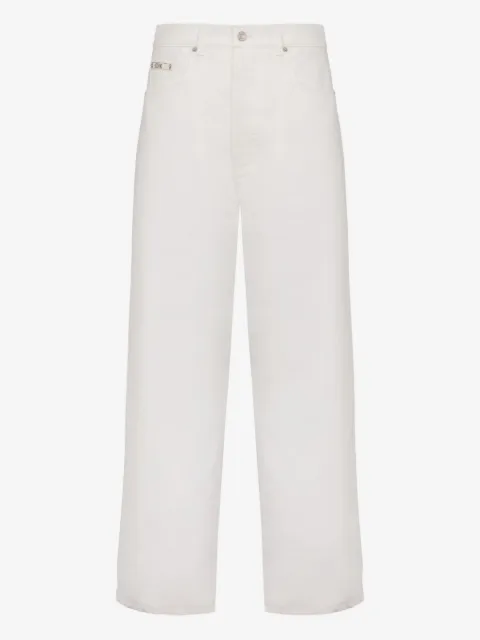 Moschino jeans con placa del logo