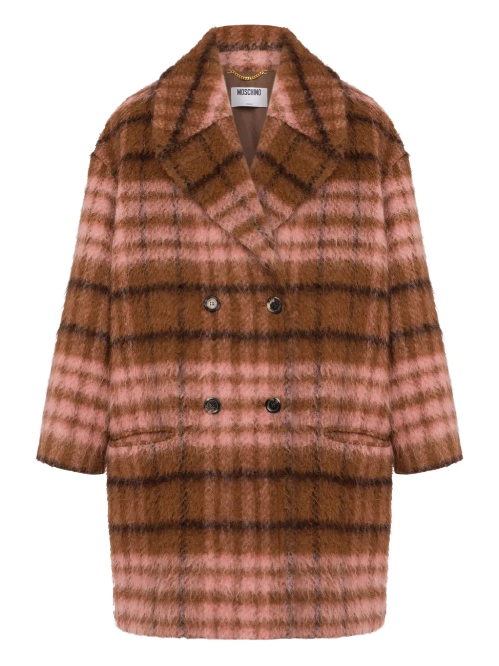 Moschino double-breasted coat | Brown | Image 1