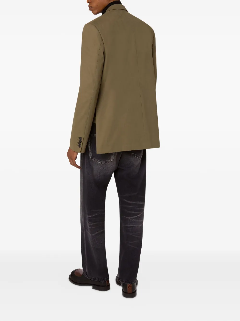 Moschino Blazer met enkele rij knopen Beige