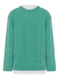 Moschino cable-knit jumper - Green