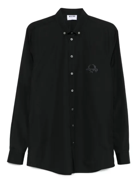 Moschino camisa con logo bordado