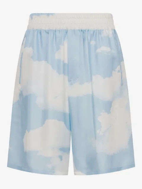 Moschino cloud-print shorts