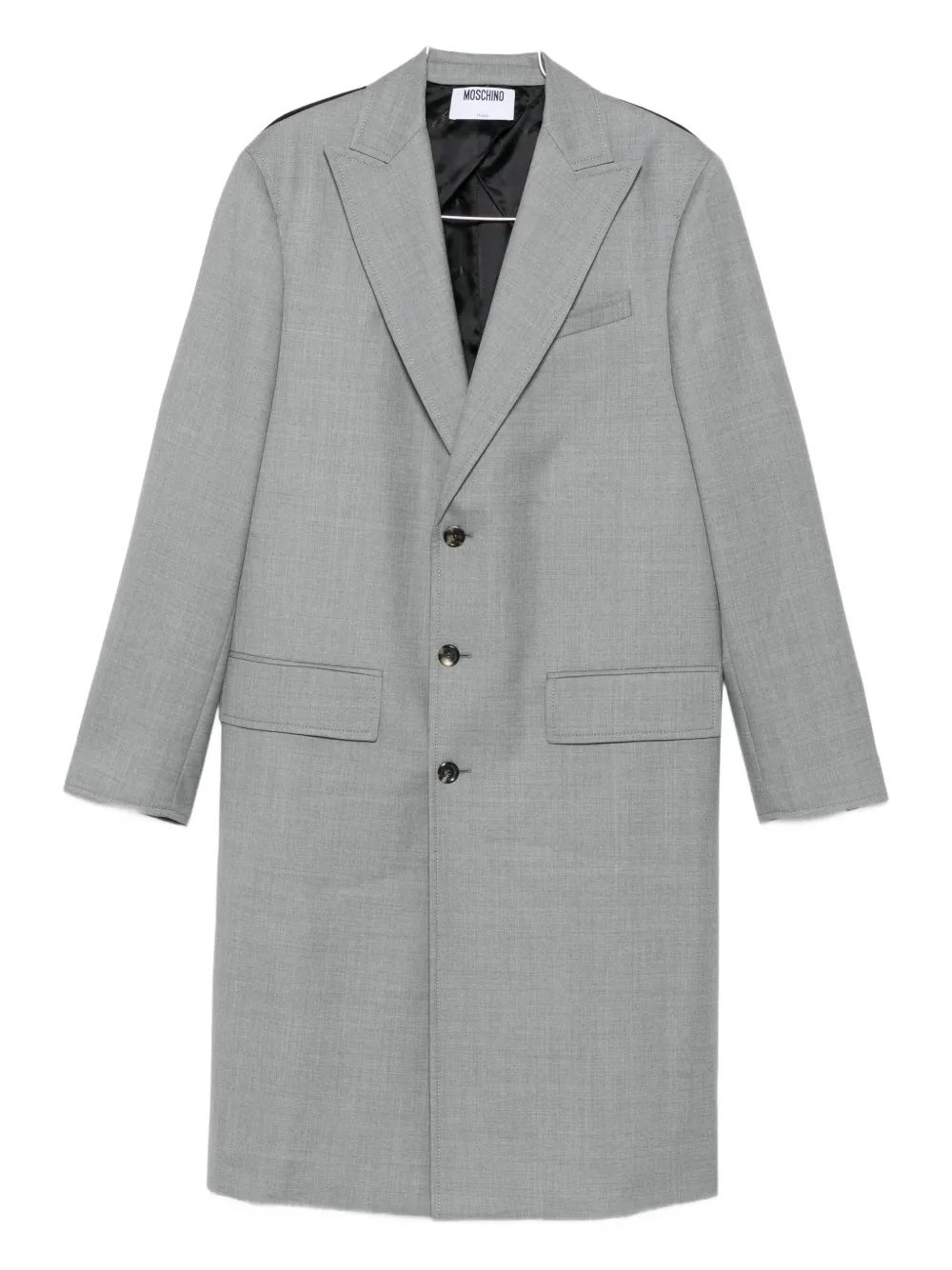 Moschino panelled coat - Grigio