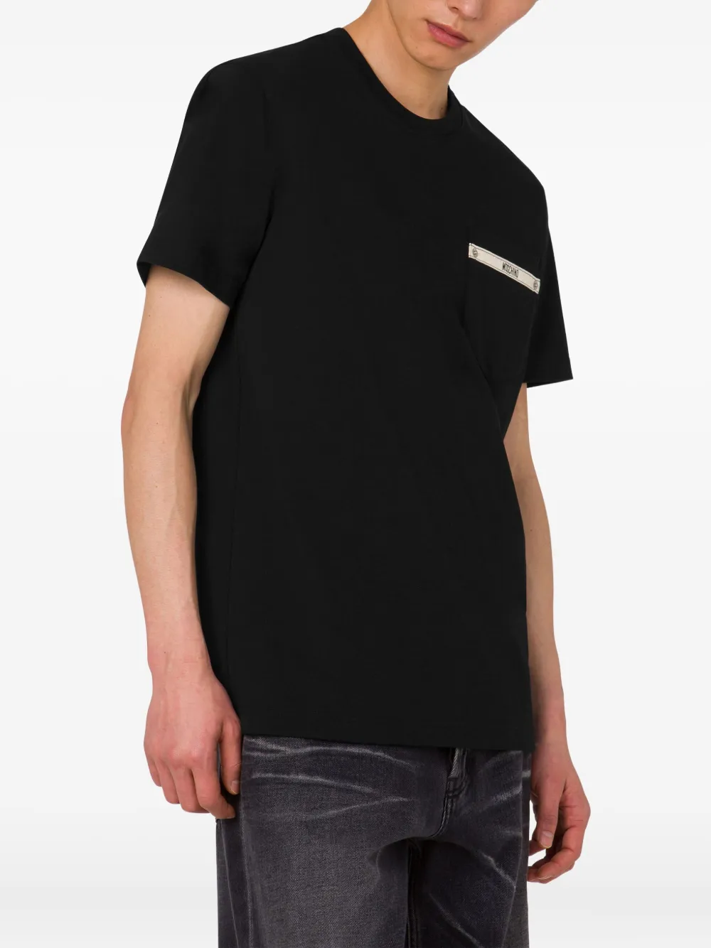 Moschino T-shirt met zakdetail Zwart
