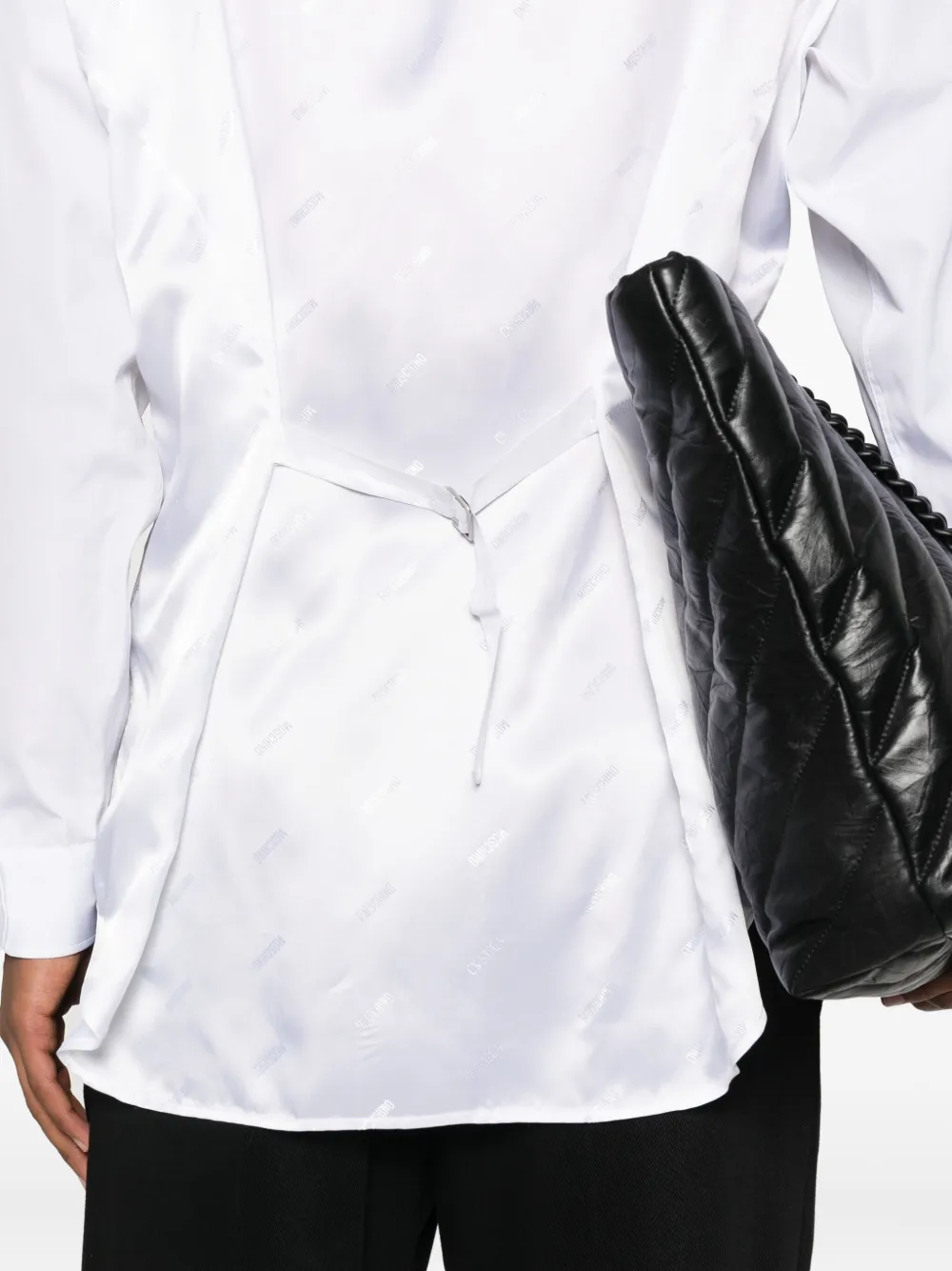 Moschino martingale cotton shirt Wit