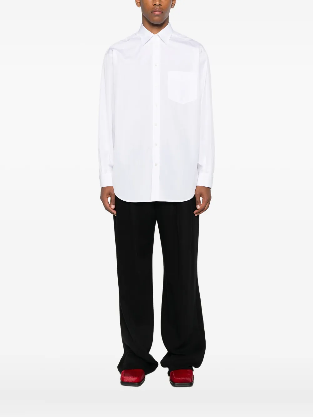 Moschino martingale cotton shirt Wit