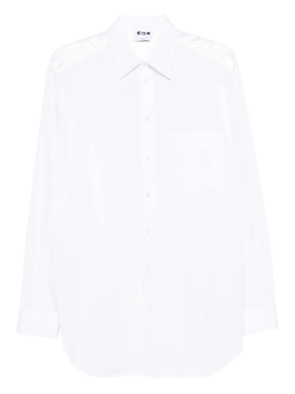 Moschino martingale cotton shirt Wit