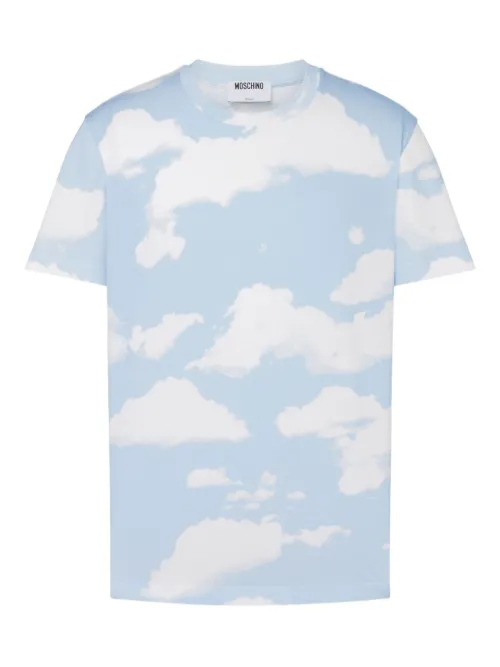 Moschino t-shirt imprimé - Bleu - Moschino - Modalova