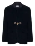Moschino corduroy toggle-fastening blazer - Blue