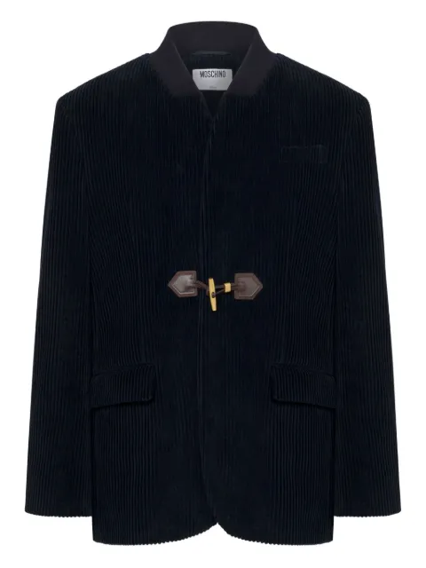 Moschino corduroy toggle-fastening blazer