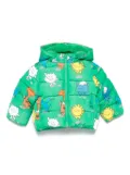 Stella McCartney Kids character-print puffer coat - Green