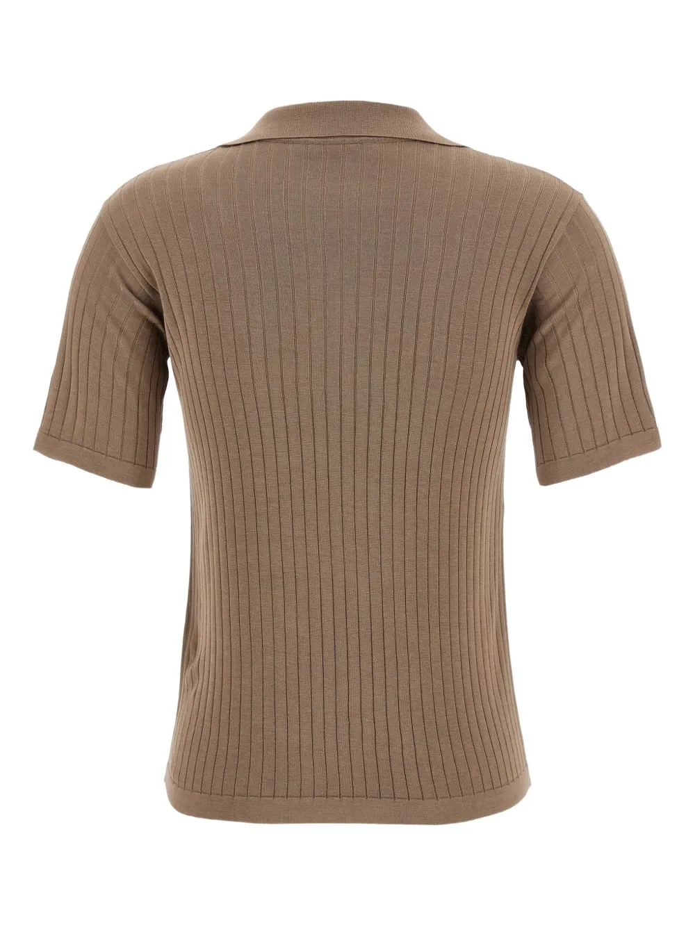 The Row Geribbeld T-shirt met korte mouwen Beige
