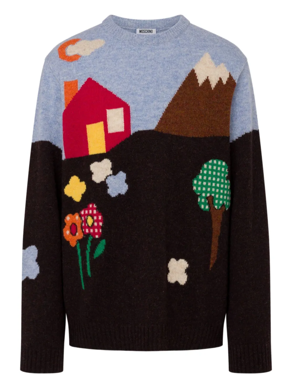 Moschino suéter tejido en intarsia | negro | Image 1